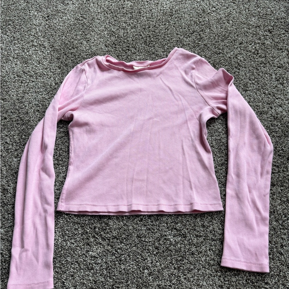 Universal Thread Fitted Long Sleeve Purple Top